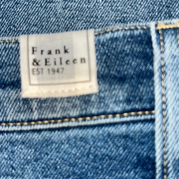 FRANK & EILEEN CORK EVERYDAY High Rise Raw Hem Blue Jeans - BRAND NEW - Size 25 - Picture 7 of 12